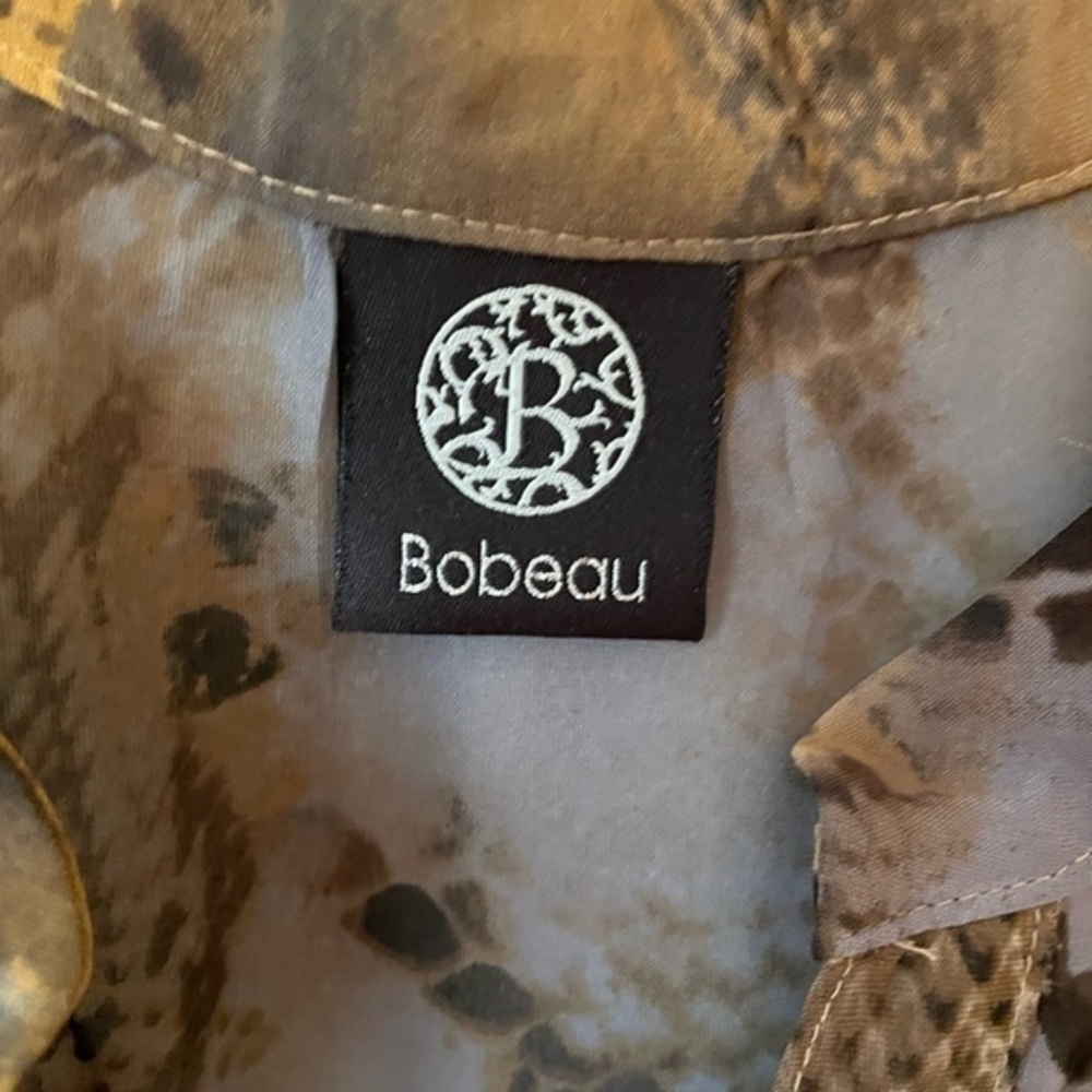 NWOT Bobeau snakeskin print tan, grey, gold, brown - Picture 4 of 5